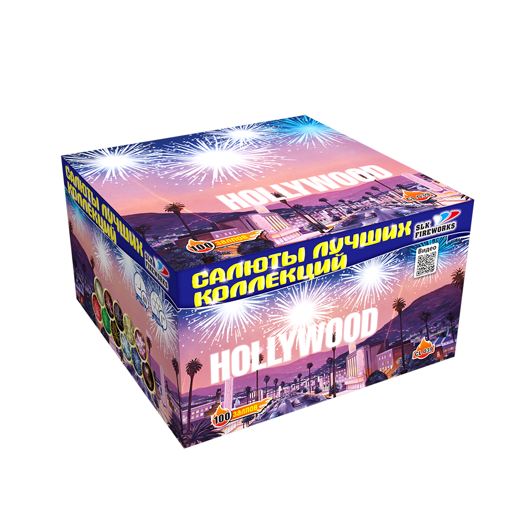 Салют «Голливуд» slk fireworks, артикул фейерверка:CL 039 11960 :100  зарядов, м высоты | Магазин-салютов ✨